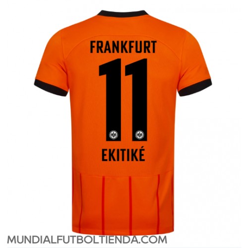 Camiseta Eintracht Frankfurt Hugo Ekitike #11 Tercera Equipación Replica 2024-25 mangas cortas
